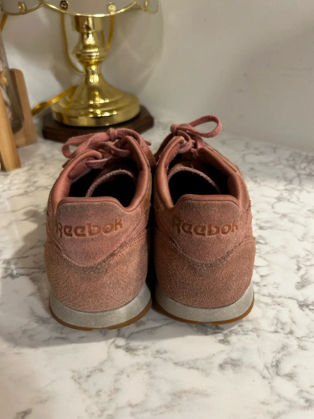 Reebok Classics Leather Clean Exotics Sandy Rose Women's Size‎ 8.5